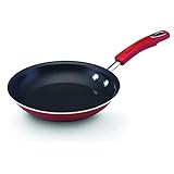 Rachael Ray Porcelain Enamel II Nonstick 8-1/2-Inch Skillet, Red Gradient