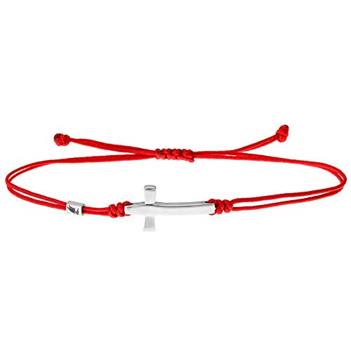 Preisvergleich Produktbild Wind Passion Maritim Glücksbringer Knoten Schnur Stoffarmband, Rot Freundschaft Kreuzarmband für Damen, Herren, Mädchen