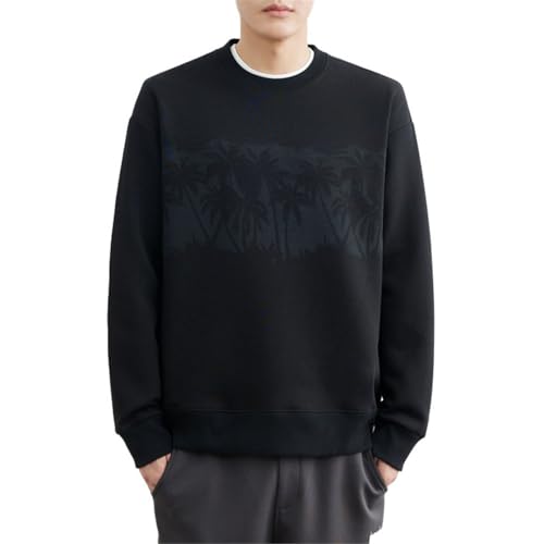 Sweat-shirt hommes col rond contre la fraîcheur de l'automne vêtement manches longues confort