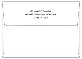 A7 White Envelopes - Square Flap With Elegant Rounded Edges (5 1/4
