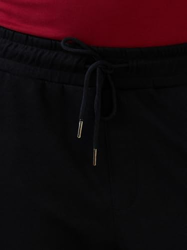 Image of Raymond SleepZ Men Regular Fit Solid Pattern Cotton Polyester Blend Trackpant