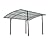 Palram - Canopia Arizona Carport Snow and Winter Support Kit for All Palram - Canopia Carports, Metal (Gray)
