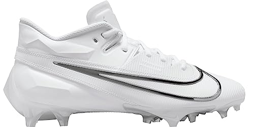 Nike Vapor Edge Elite 360 2 - Tacos de fútbol para hombre, Plateado metálico/blanco/gris humo claro/negro, 13