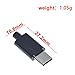 ANMBEST 20Set USB 3.1 Type C Male Connector 24 Pin Welding Data Line Interface 24P PCB Board Support Module(10Set Black + 10Set White)