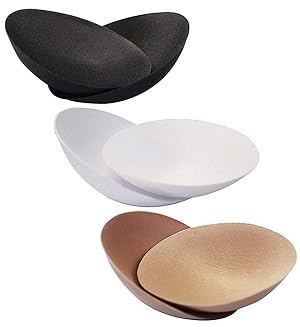 Bra Cups Pad for Women Round Cotton Cup Bra Pads Blouse Cups Pads(Black,Skin,White) Pack of 3-image-44
