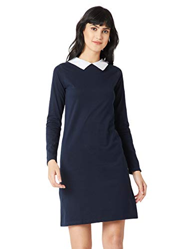 Image of Miss Chase Women's Cotton Collared Shift Dress
