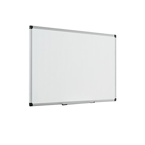 Bi-Office Maya Tableau blanc émaillé avec cadre en aluminium 90 x 60 cm Blanc Cover