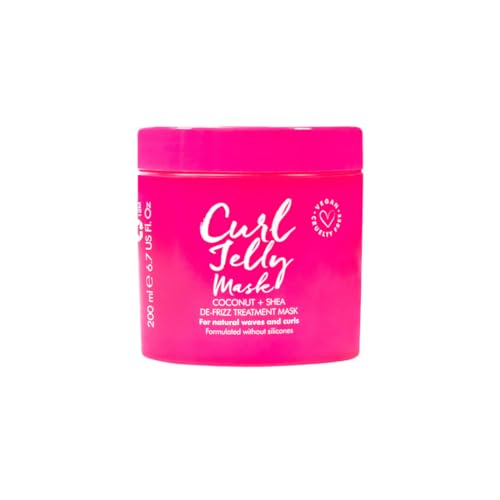 Umberto Giannini Curl Jelly Mask 300ml - Deep Conditioning Anti-frizz Treatment for Curly and Coily Hair, Pack of 1