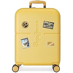 Maletas Juveniles Pepe Jeans Pepe Jeans Chest Maleta de cabina Amarillo 40x55x20 cms Rígida ABS Cierre TSA integrado 37L 3,22 kgs 4 Ruedas dobles Equipaje de Mano