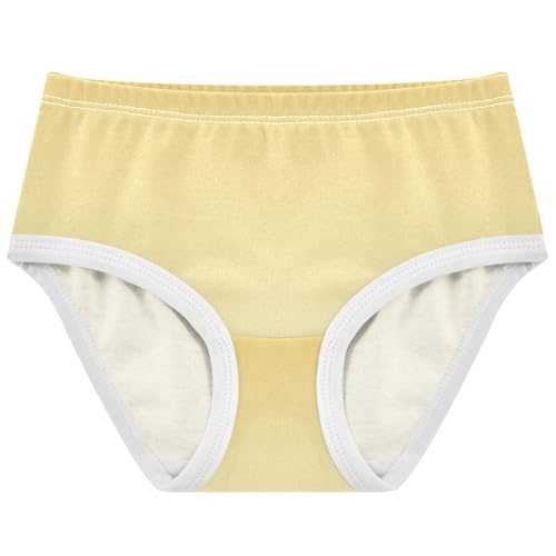 Joisal Girls Underwear Toddlers 2t Cotton Panties for Girl Artistic Underpants Briefs Yellow Cream Gradient Ombre