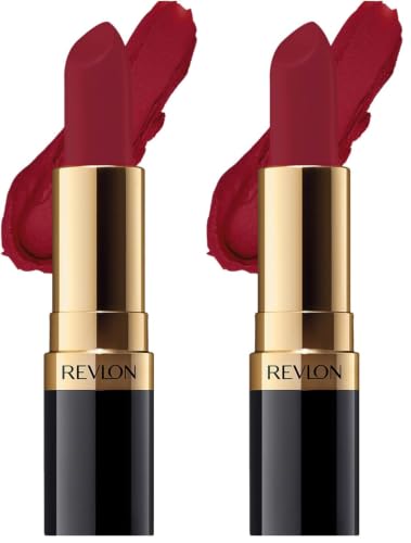 Image of REVLON Super Lustrous Matte Lipstick, 80% Conditioning Ingredients, intance color, Waterproof, Long-Lasting, 100% Vegan Lipstick, It Is Royal (033), 4.25 gm (Pack of 2)