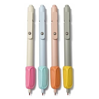 Eleckey Left Handed Pens, Lefty Quick Drying Gel Pen 4 Pack