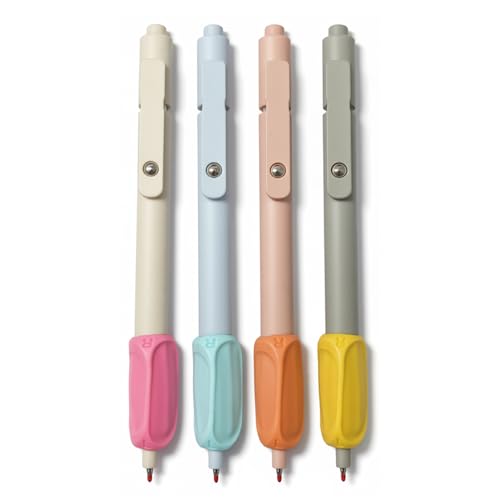 Eleckey Left Handed Pens, Lefty Quick Drying Gel Pen 4 Pack