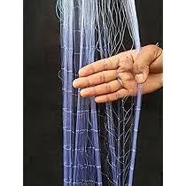 Gauri Enterprises Fishnet 4 Finger 80mm GILLNET MUD Sinker, Height 5F, UP Lenght 50F, Down Lenght 100F Fishing Net (Multicolor)