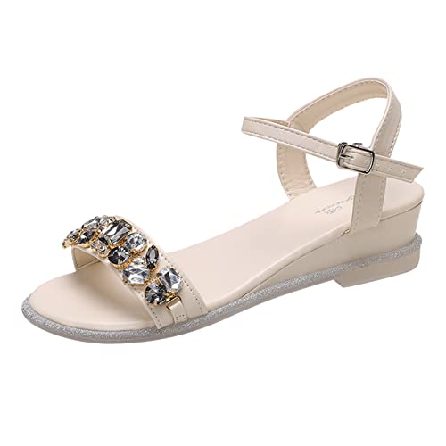 Sandales à plateforme femme contre les maux de pieds - Strass gris 39