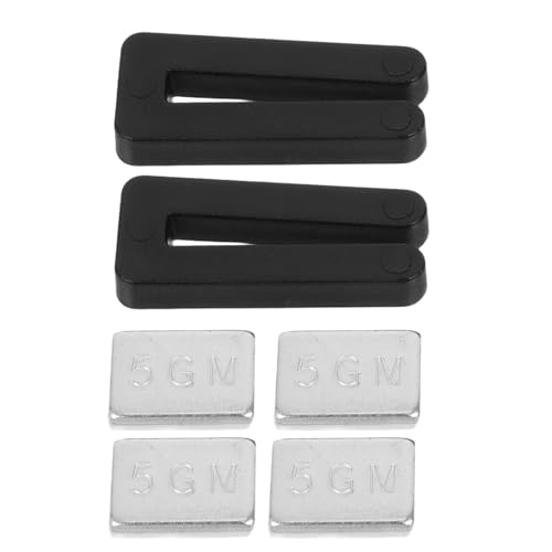 BUGUUYO 6 Sets Ceiling Fan Balancing Tool - Ceiling Fan Weight Balancer with Plastic Clips - Self Adhesive Metal 5G Weight for Home Improvement