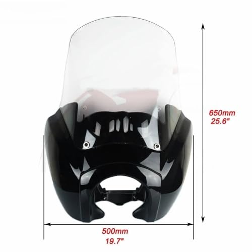 Cache calandre phare 15" contre les turbulences pour Dyna et FXR - 6