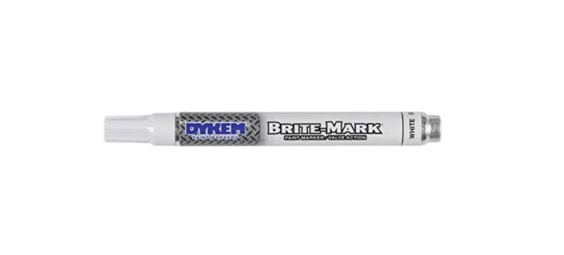 BRITE-MARK Medium Tip Paint Marker, White