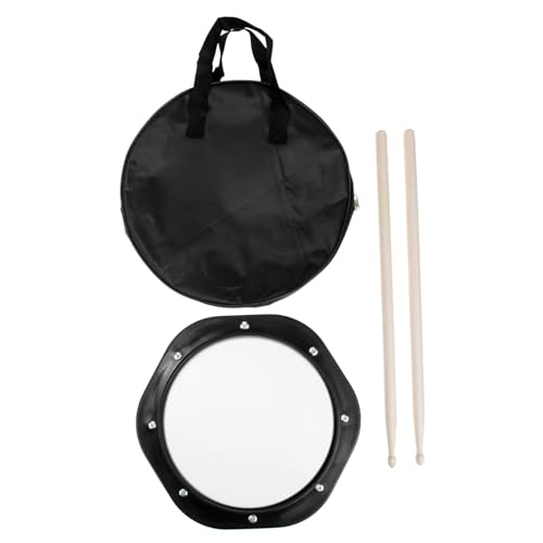 Sosoport 1Set Drum Practice Pad with Metronome Durable Rubber Drum Cushion for Beginners and Pros Convenient for Use Thigh Desktop Snare Drum Bracket Includes Drumsticks and Pouch