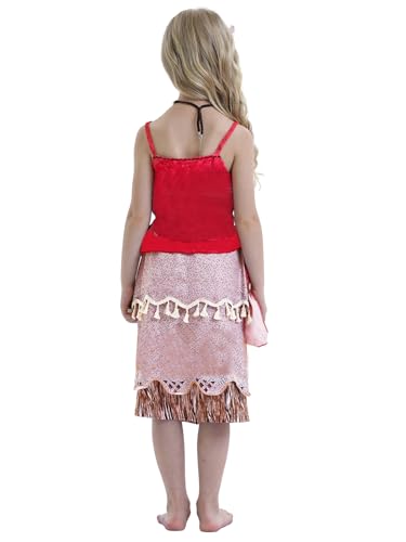 Image of WonderBabe Little Girls Adventure Costumes Skirt Set Princess Dress Up Hallowee Outfit Kids Fancy Birthday Party Dress