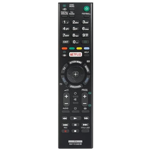 New Replacement tv Sony bravia remote control RMT-TX100D for Sony Bravia RMT-TX100U Remote Control Suitable for Sony Smart TV, TX100A B - No Setup Required