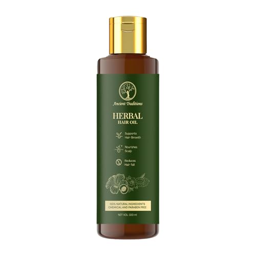 Image of Pure Herbal Hair Oil - For Hair Fall Control, Dandruff Control & Improved Hair Texture | 100ml