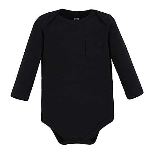 Image of Hudson Baby baby-boys Cotton Long-sleeve Bodysuits 5-pack