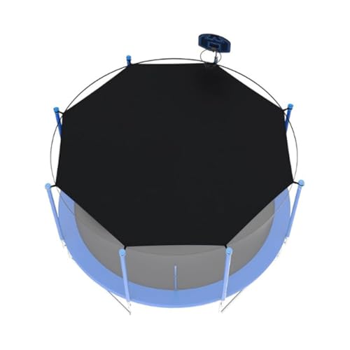 Réseau parasol pour trampoline, trampoline - Toit rond résistant aux UV avec poteaux (sélectionnable : 6/8 poteaux) Convient pour Ø 183 244 305 366 427 488...