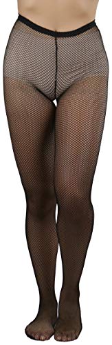 Image of ToBeInStyle Women's Sexy Vibrant Fine Classic Fishnet Full Footed Pantyhose