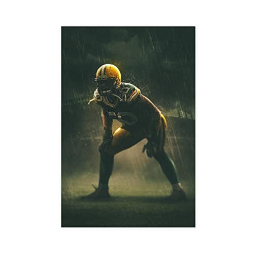 A. J. Hawk American Football Poster Canvas Poster Bedroom Decor Sports Landscape Office Room Decor Gift Unframe: 16X24Inch(40X60Cm) #TOP22