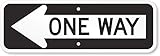 SmartSign MUTCD # R6-1L 3M Engineer Grade Reflective Sign, Legend 