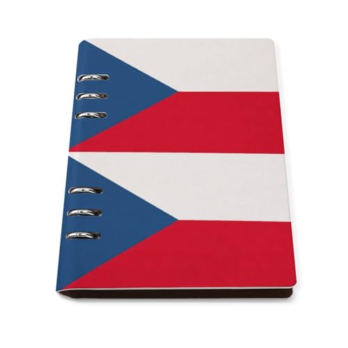 Carnet de notes A5 rechargeable République tchèque cuir agenda travail