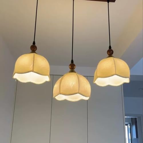 Suspension en bois E27 anti-éblouissement pour lustre de table