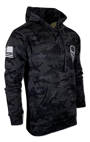 Howitzer Style Men's Hoodie Pullover TACTICAL PATRIOT CAMO Military Grunt MFG4