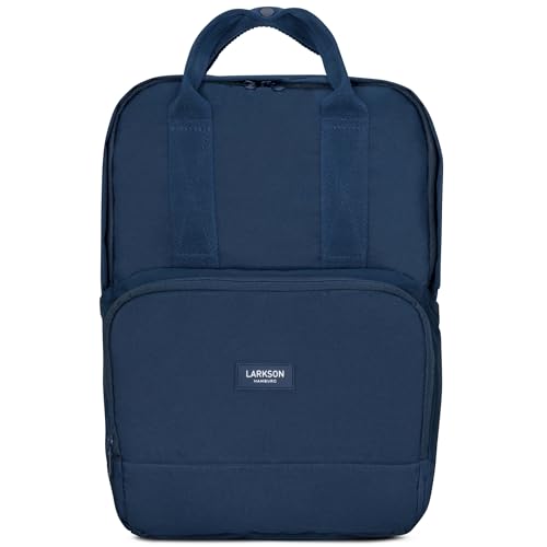 LARKSON Rucksack Damen & Herren Blau - No 6 - Daypack mit 16 Zoll Laptopfach - Rucksäcke für City Schule Business - Schulrucksack Mädchen Teenager - Wasserabweisend