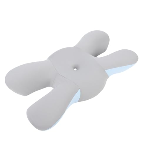 Oreiller cervical ergonomique bleu en mousse à rebond lent - 4