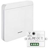Installation facile: Cet interrupteur sans fil vous permet de créer ou de déplacer un interrupteur où vous le souhaitez, sans perçage ni câblage. Le va et vient sans fil kit comprend un émetteur et un récepteur pré-appairés pour un contrôle instantané. Va et vient sans fil idéal pour les rénovations, les cages d'escalier, les garages ou les zones sans accès direct au courant.