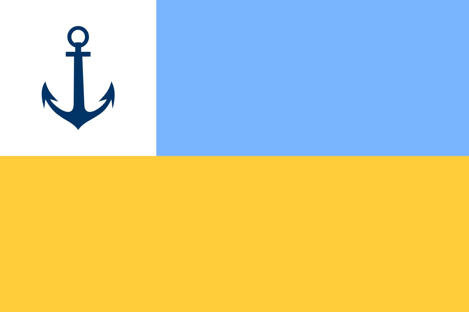 Drapeau Large Consul of Ukraine 1918 horizontal pour mât extérieur