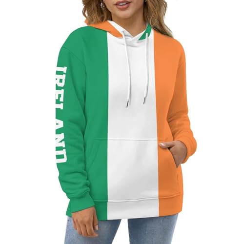 Sweat à capuche drapeau Irlande imprimé 3D homme chaud