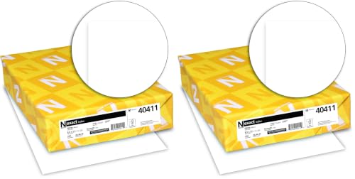 Image of Neenah Paper Exact Index Card Stock, 94 Bright, 110 lb Index Weight, 8.5 x 11, White, 250 /Pack (Pack of 2)