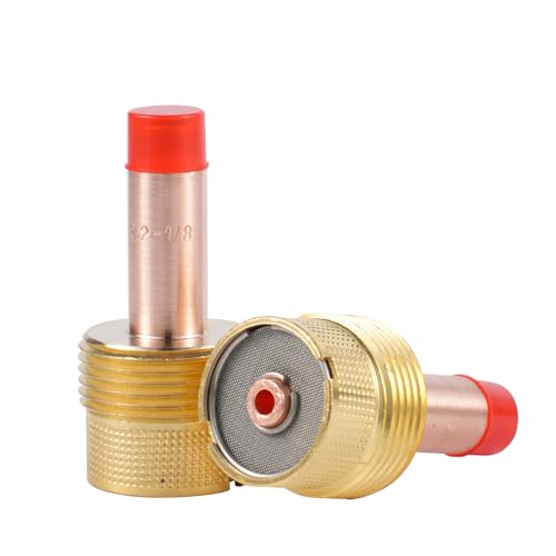 Image of Large TIG Gas Lens Collet Body 995795 1 /8 inch&3.2mm 10N25 7Pcs | TIG Collet for TIG Welding Torch WP-17, 18 & 26 Series Consumables
