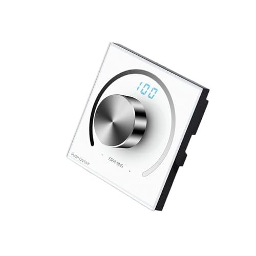 Variateur LED 12V 24V à bouton rotatif avec panneau mural encastrable