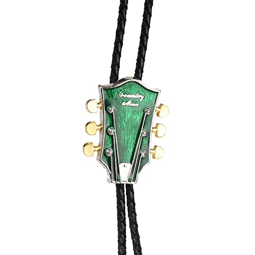 Cravate bolo homme guitare country pour costume de Halloween et soirées à thème western