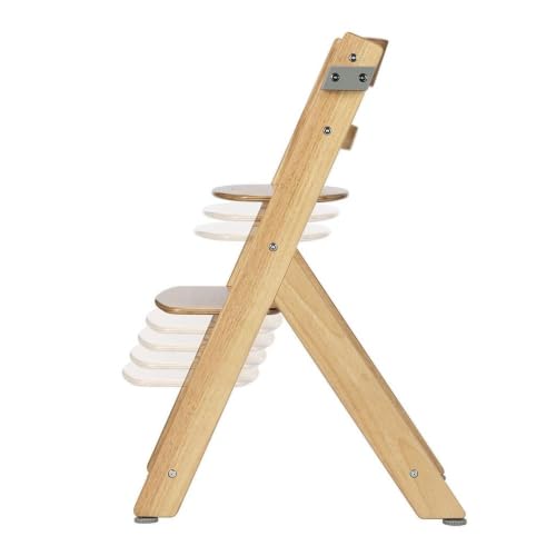 Bebeconfort Timba 2 with Cushion, Evolutive Wooden Highchair, 6+ Months, Up to 110 kg, Ergonomic Baby High Chair, Fits Most Dining Tables, Removable Tray, Natural Wood + Beige - Image 4