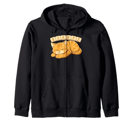 Sleepy Cat Chimica Pigiama Tavola Periodica Scienza Sonno Felpa con Cappuccio