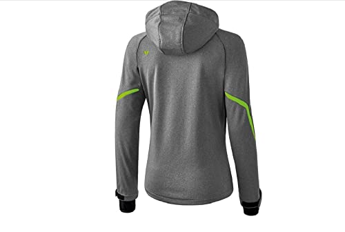 Erima Damen Softshelljacke Function (9060712), grau melange/green gecko, 34 – Ansicht 3