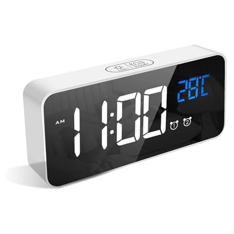 LATEC Digital Alarm Clock with USB Charging Cover
