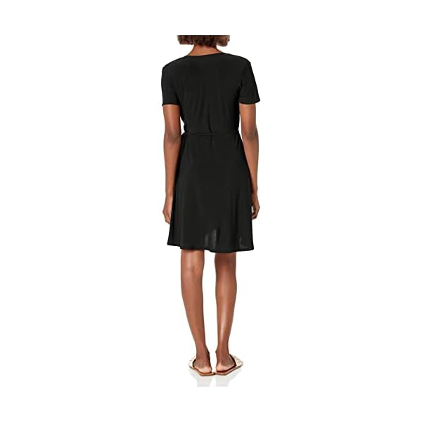 Star Vixen Women's Plus-Size Short-Sleeve Ballerina Wrap Dress - Image 3