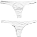 Produktbild ShSnnwrl Mode-Bikini Sexy Tiny Brazilian Bikini Bottom Female Swimwear Women String Briefs Micro Mini Thong Panties Underwear Plus Size S White