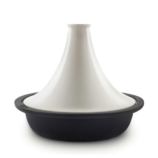 La Fonderie 1890 Tajine Asilah, geëmailleerd gietijzer, kom, deksel, tajines en couscous, capaciteit 2,5 l, beige